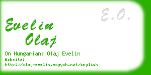 evelin olaj business card